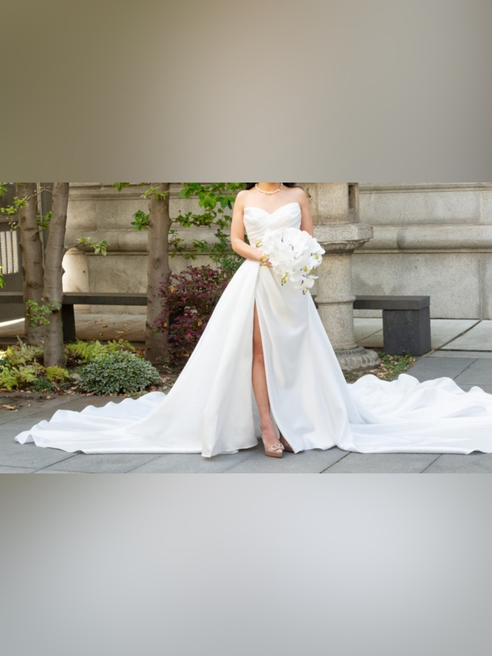 Strapless A-line Bridal Gown with Sweetheart Neckline